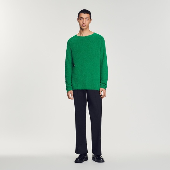 Sandro Boucle Green Sweater - Picture 6 of 6